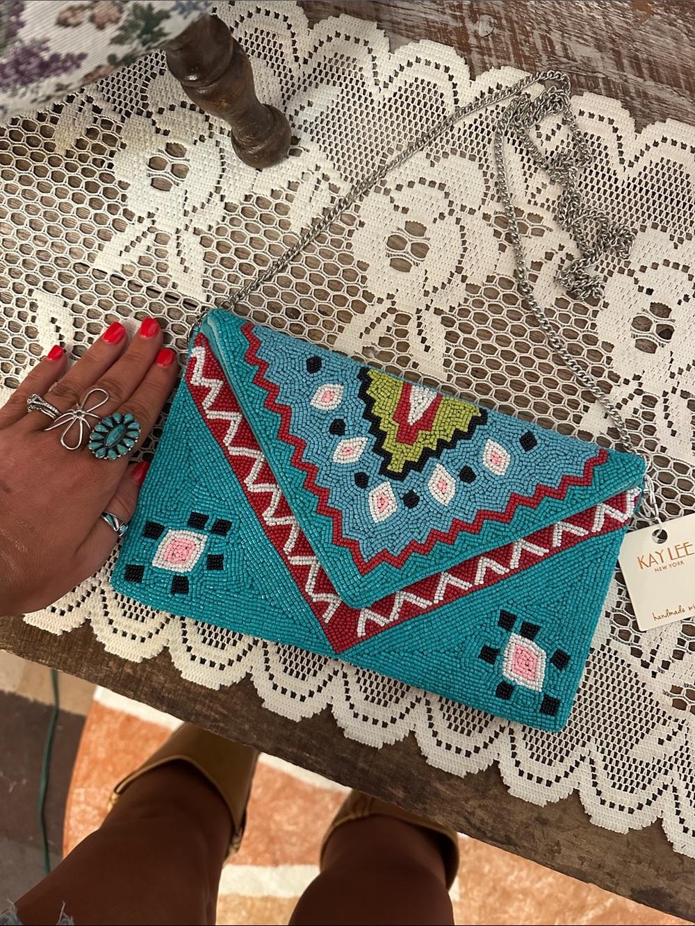 Seed bead purse. New with tags